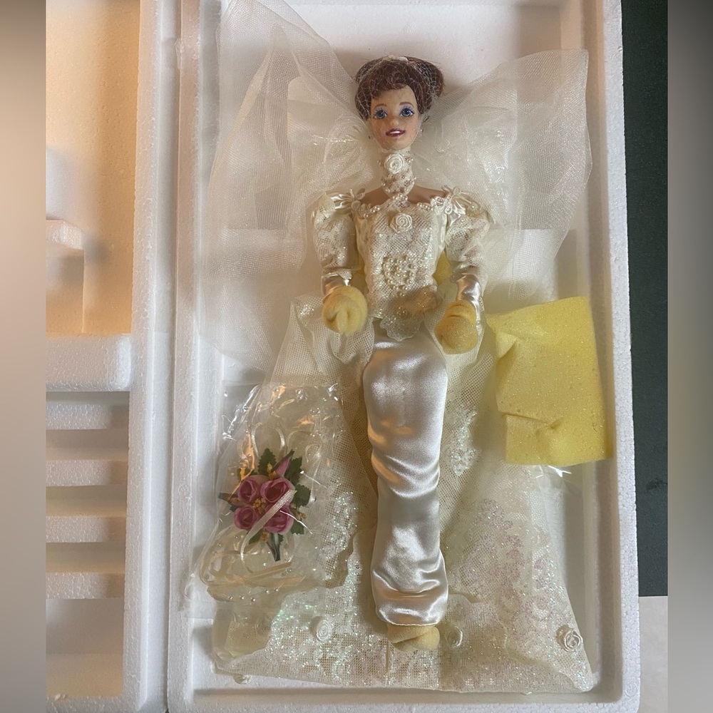 Barbie Romantic Rose Bride Doll w/Certificate, New in Box